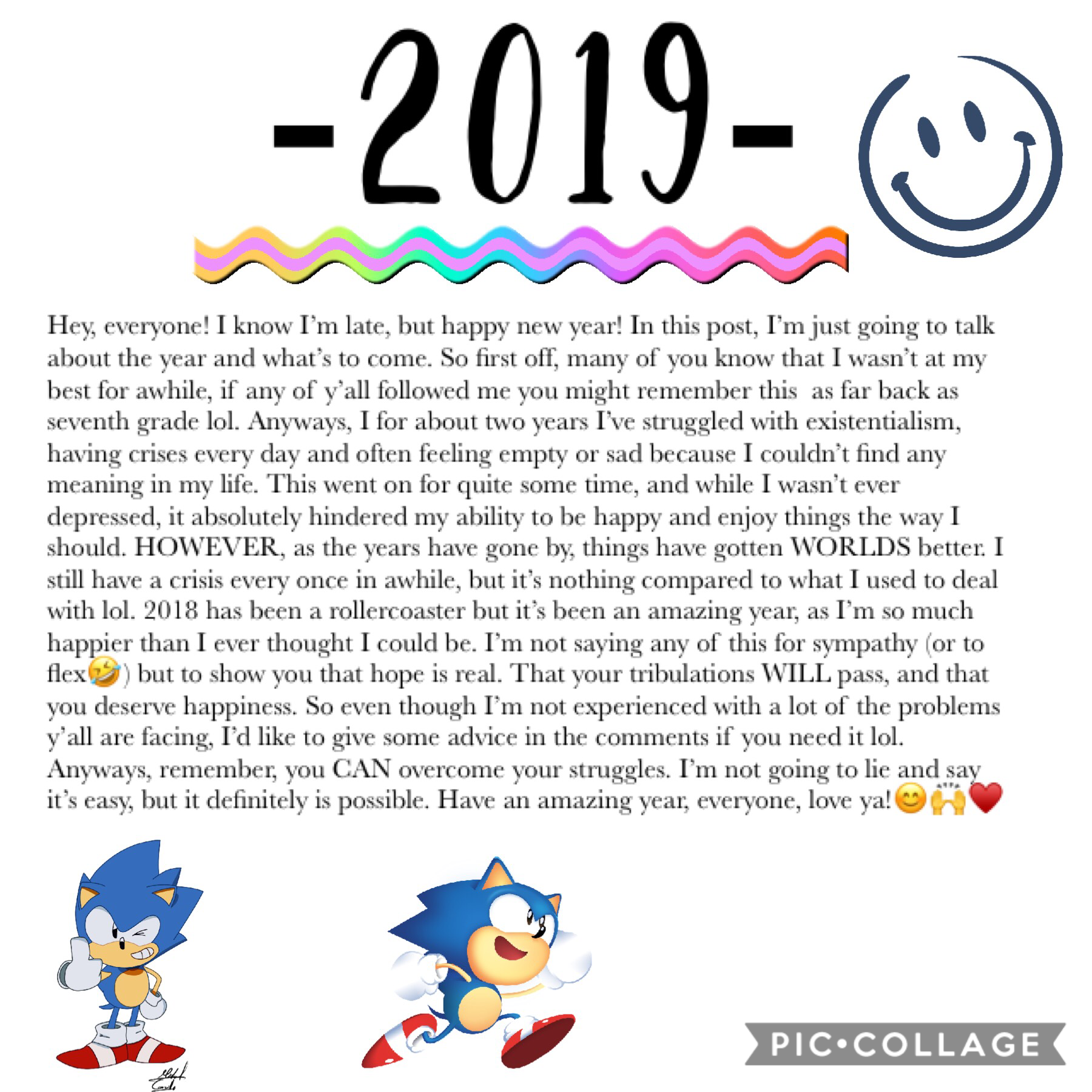 I can’t believe it’s been a year since my 2018 post!😂I wish everyone a happy, safe year, go fxcking live, everybody🙌♥️