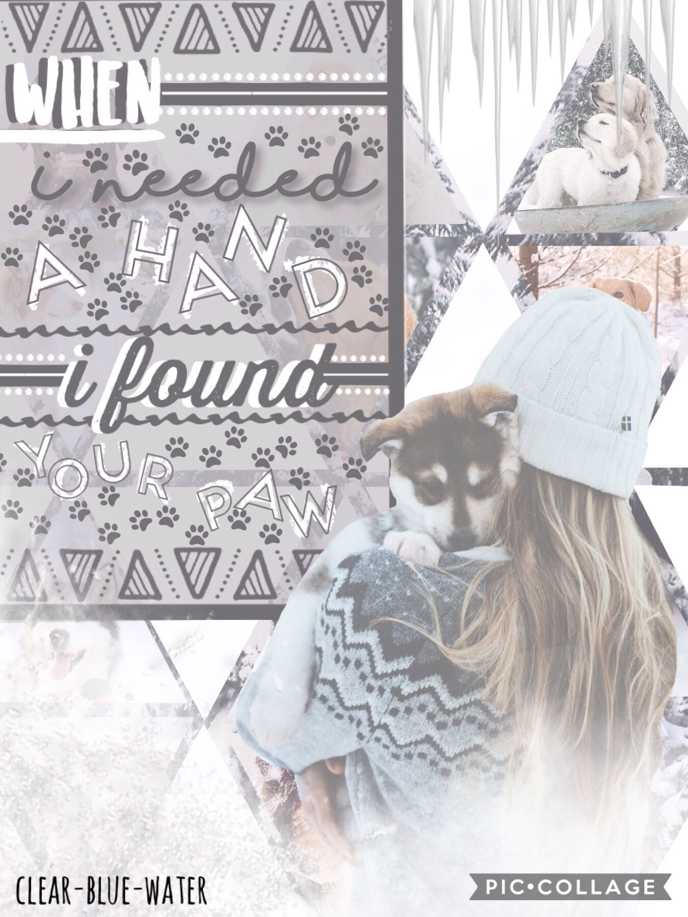 ❄️T A P❄️
Made this for The Battle of The Collagers on -SparklingStars-
QOTD: 🐶 or 🐱
AOTD: 🐶