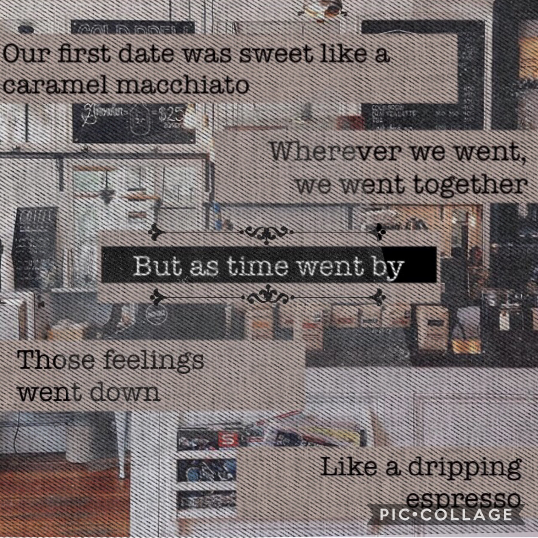 This is another contest entry lol

it’s some lyrics from coffee ☕️ by bts (I tweaked them a little bit from what I found online but yeah pretty much) it’s kinda bland but oh well!