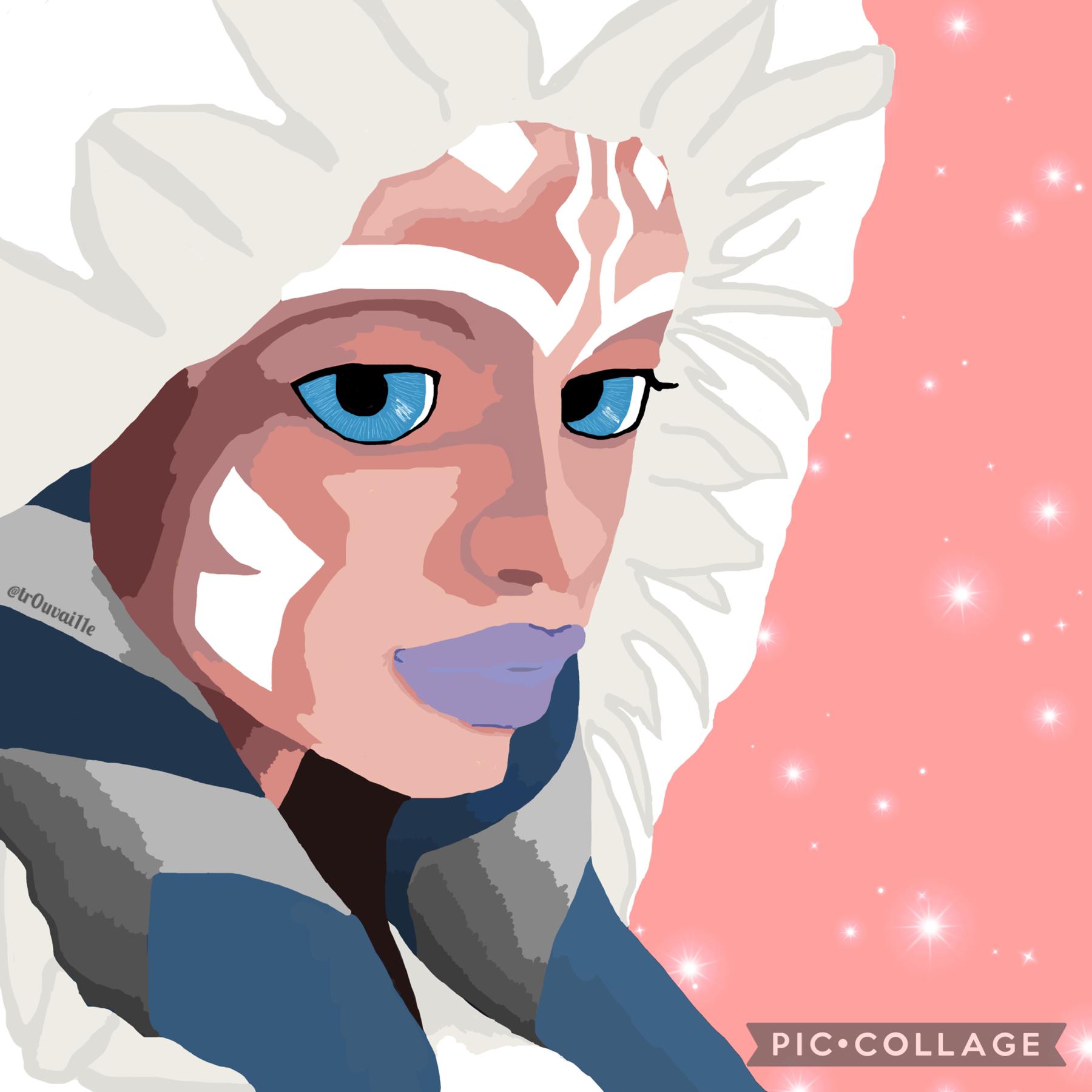 So some of you wanted to see my fanart, here’s a digital drawing of Ahsoka that I did a while ago :)
