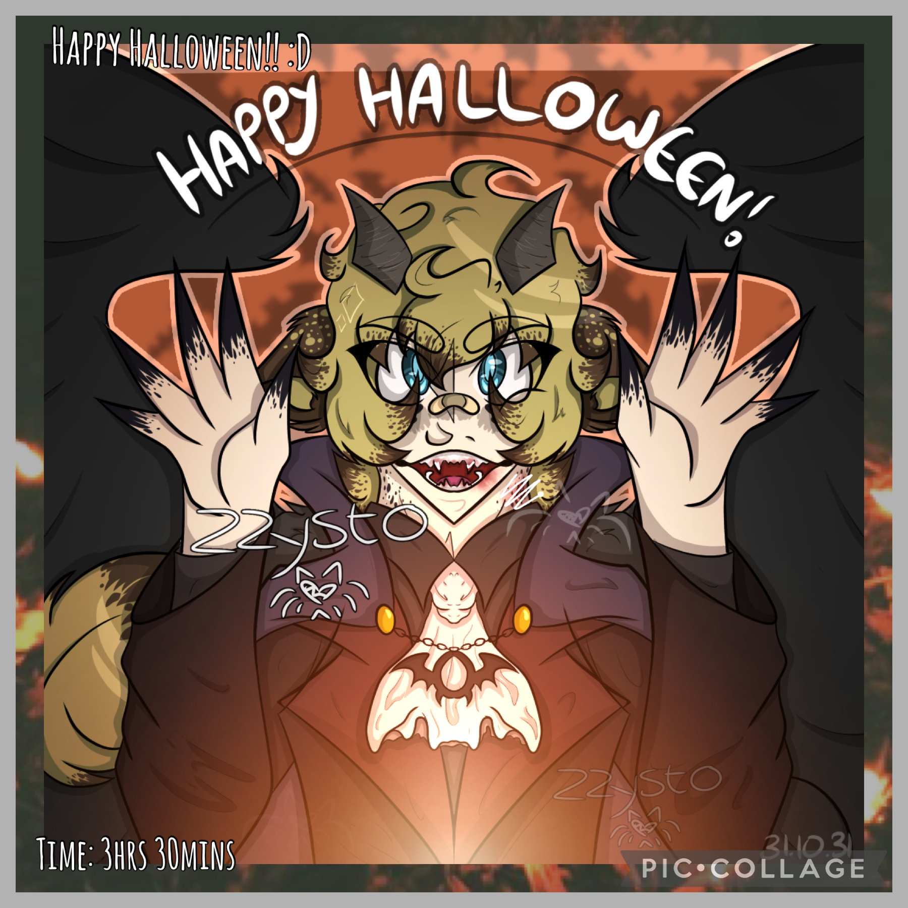 🦇🎃Tap!🎃🦇
happy halloween everyone, wooO!! 
I speedran this in a night because I kept forgetting to work on it haha ooPs, I hope it looks ok :’)
what’re you all doing for Halloween.? if you celebrate it or not, I hope you have a good day/night no matter wh