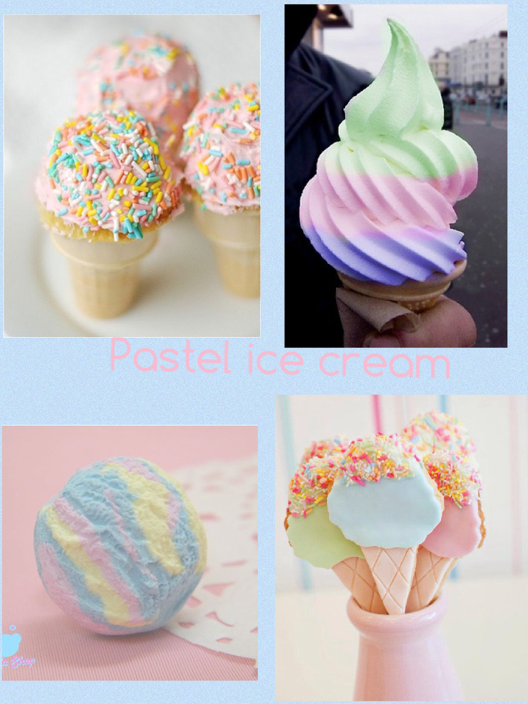Pastel ice cream 