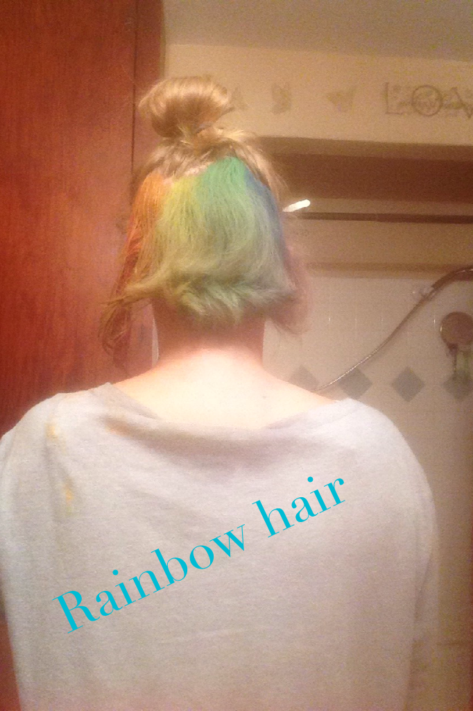 Rainbow hair 
Comment if you like 
