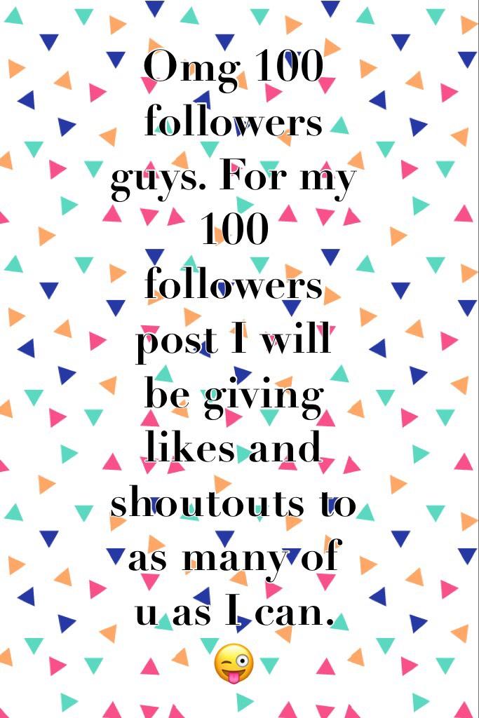 100 followers post!!