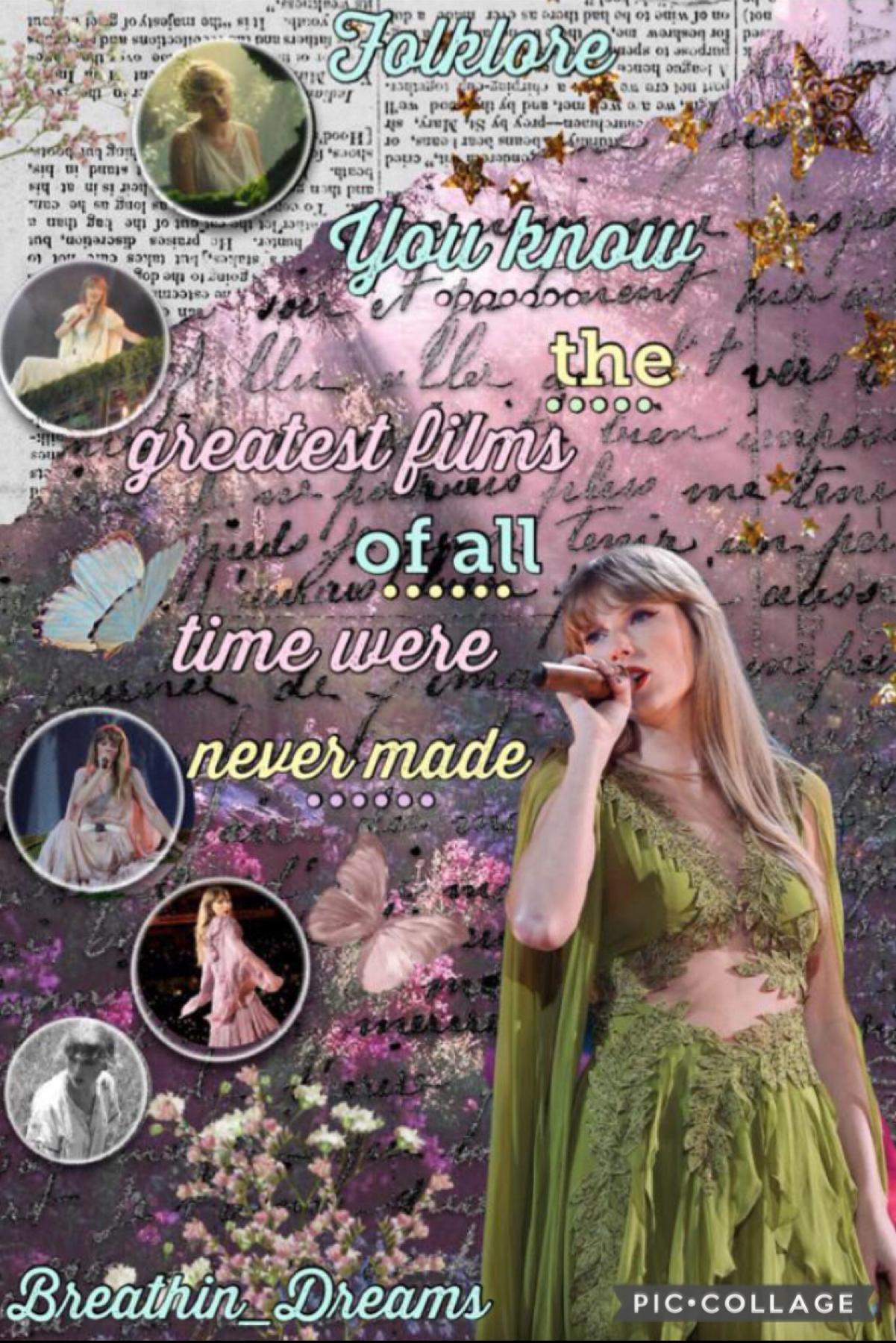 9.4.24 Folklore aesthetic collage and entry to sunlightswiftie’s contest 