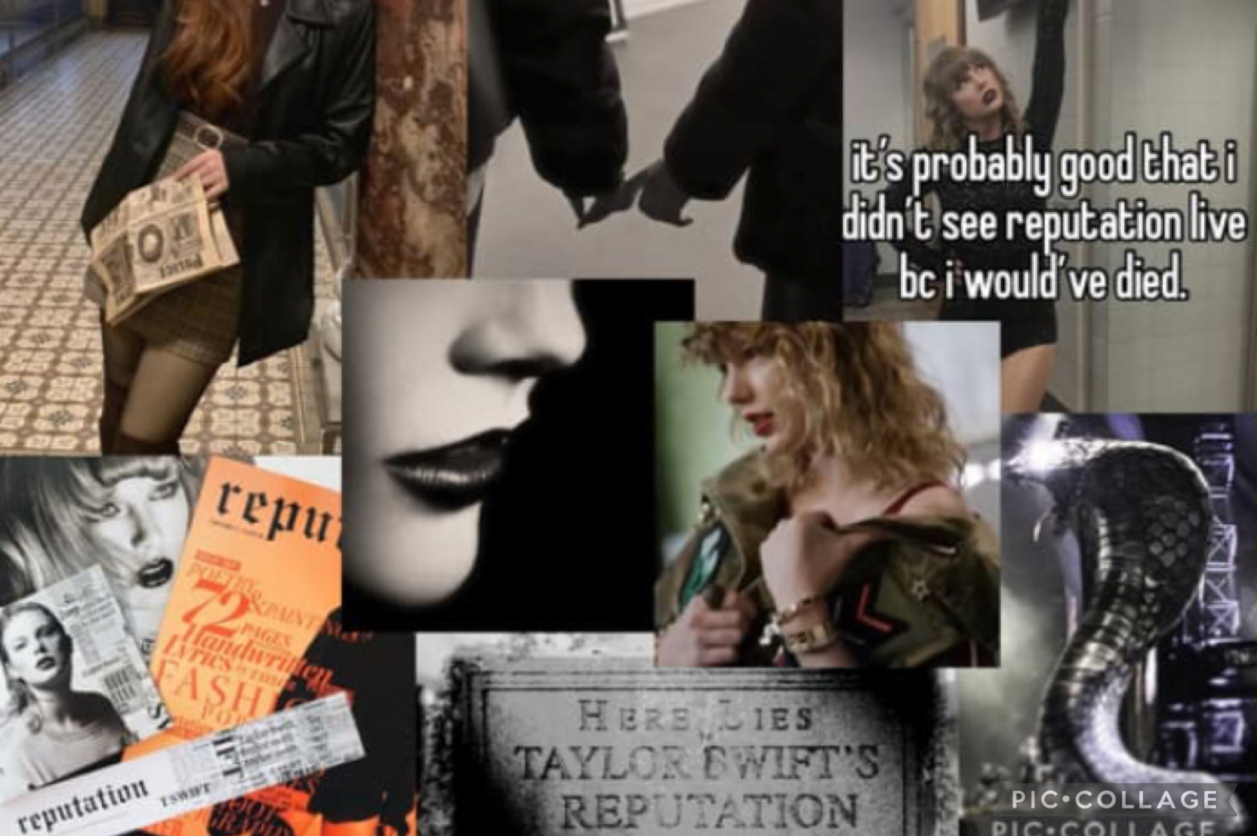 26.8.22 Reputation album aesthetic mood board collaboration with angelicsoul.