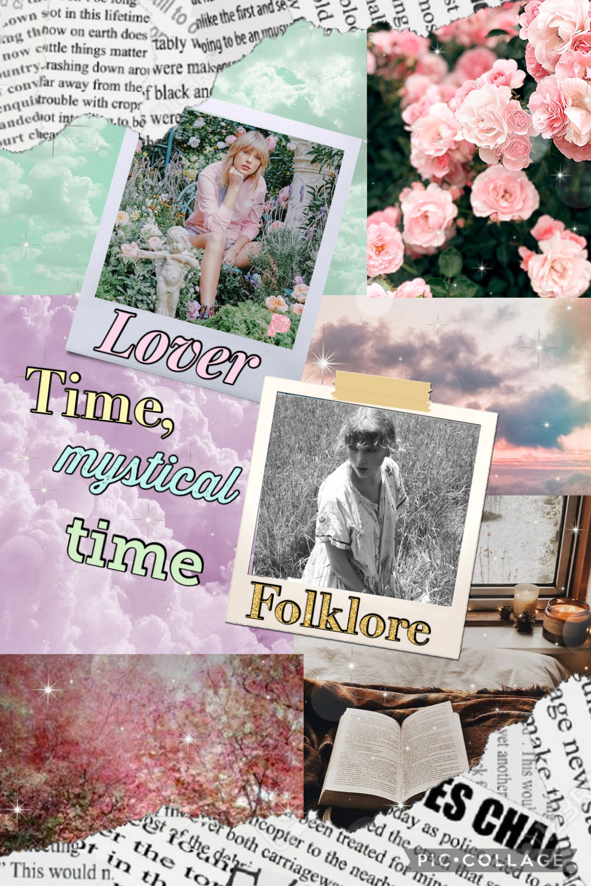 23.9.22 Lover and Folklore aesthetic collage.