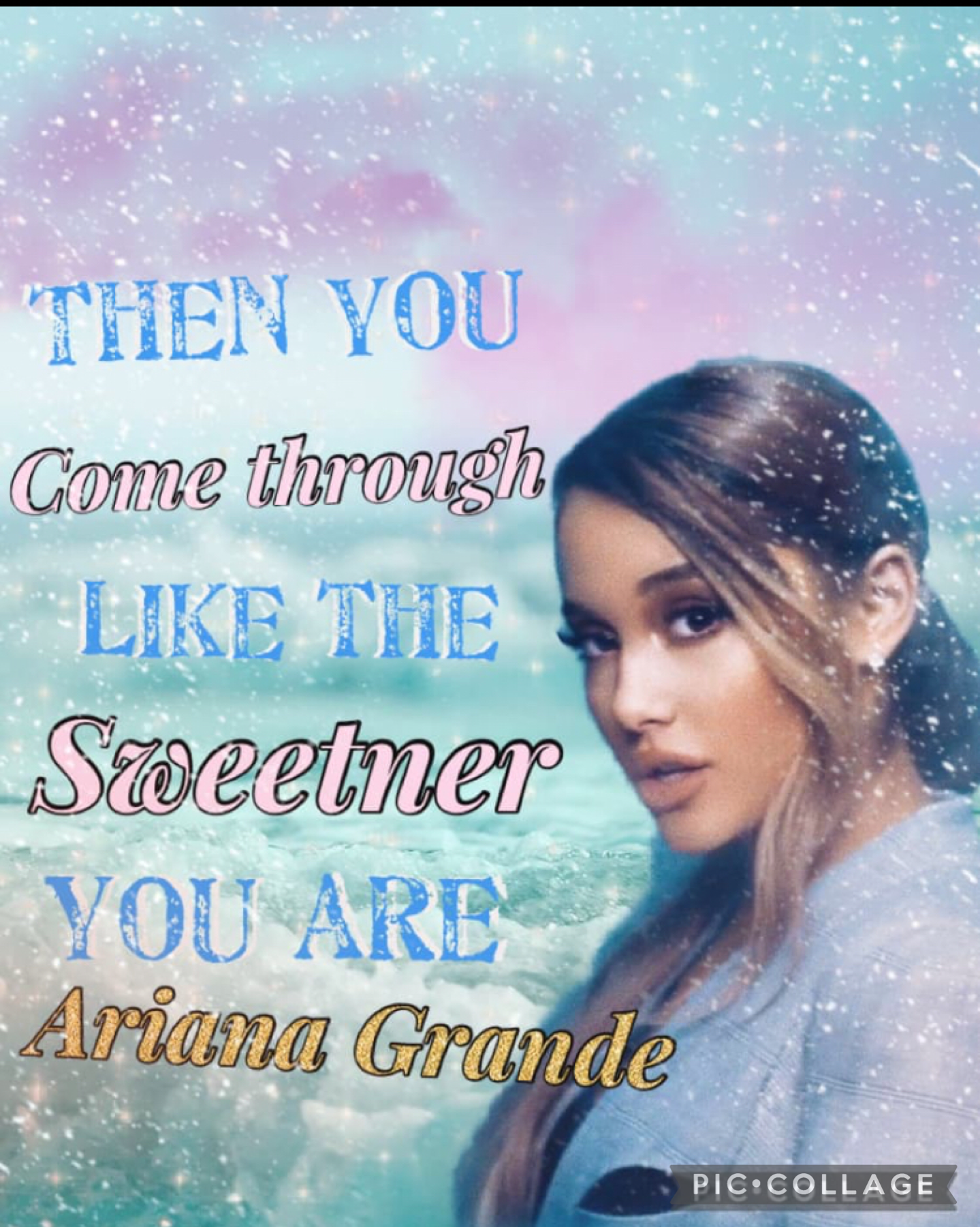 12.10.21 Ariana Grande collage and entry to Me_4life’s contest 
