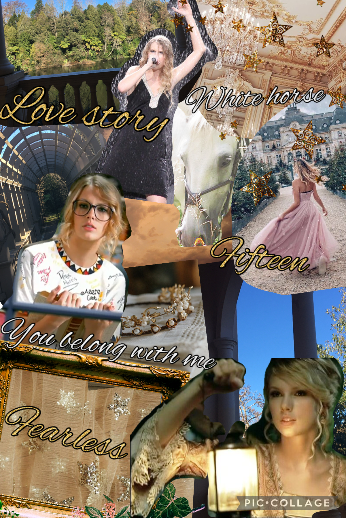 Fearless Taylor Swift collage 4.7.21