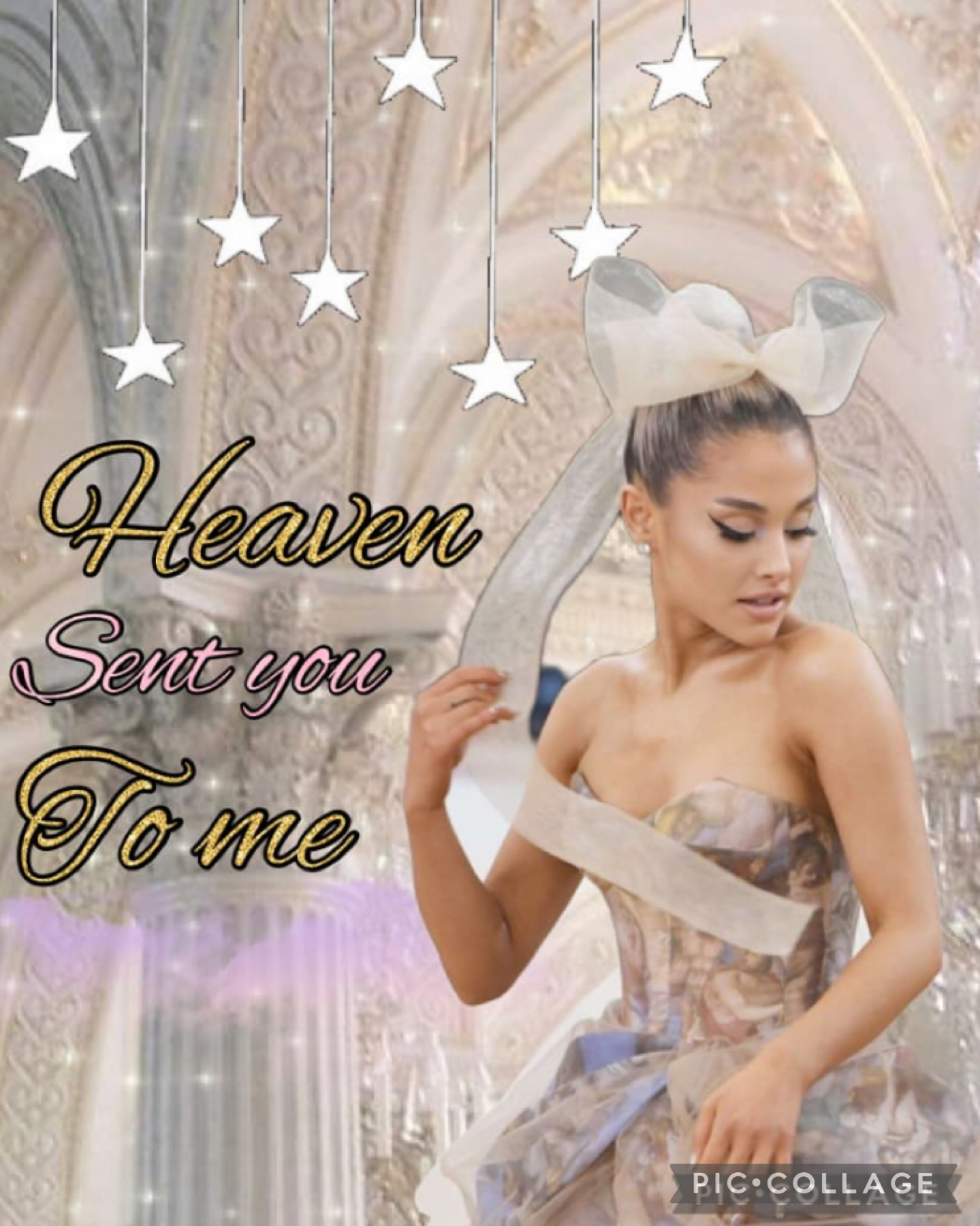 27.9.21 Ariana Grande angel core aesthetic collage and entry to Angels contest 