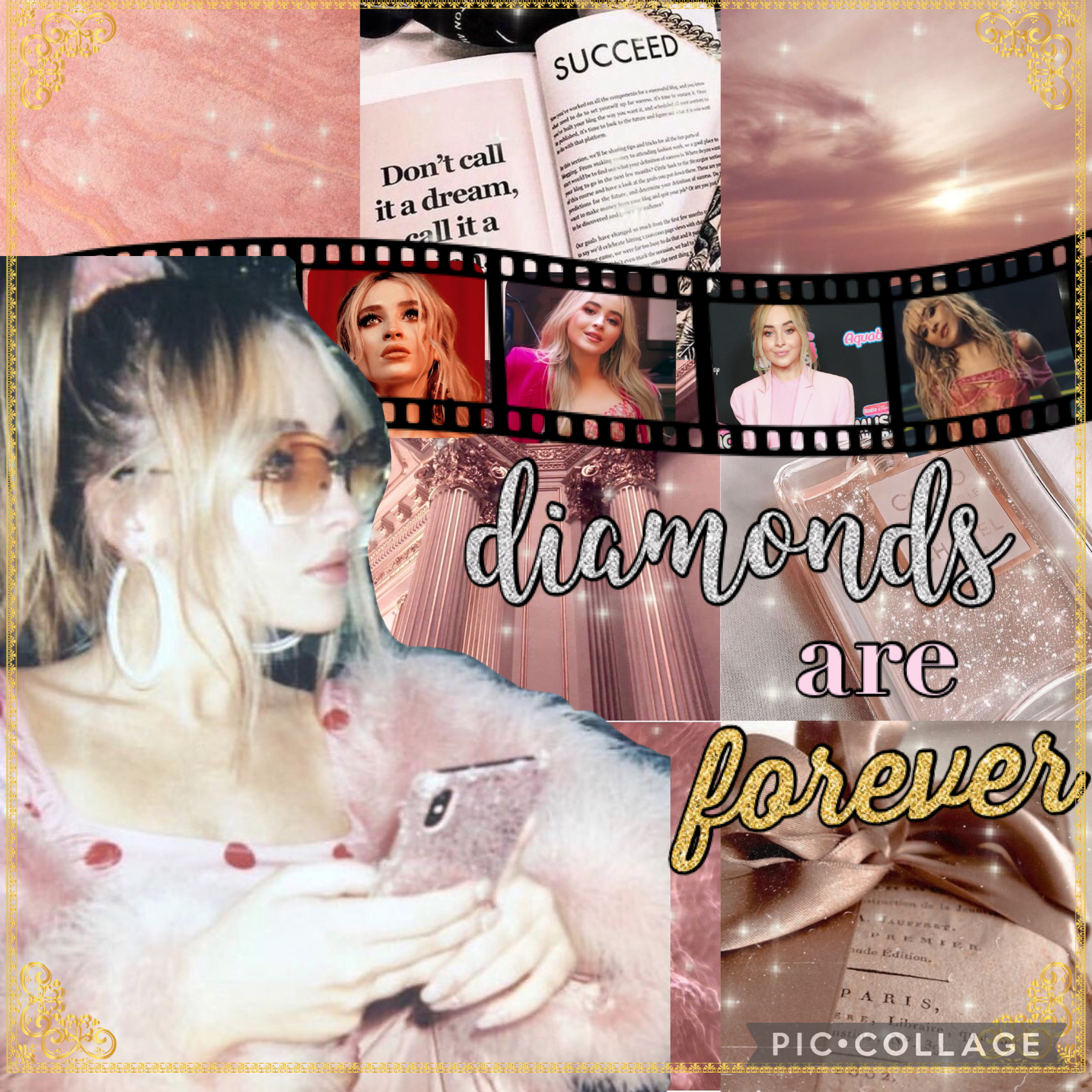 4.3.22 Sabrina Carpenter aesthetic collage inspired by Moonlightcocoa 