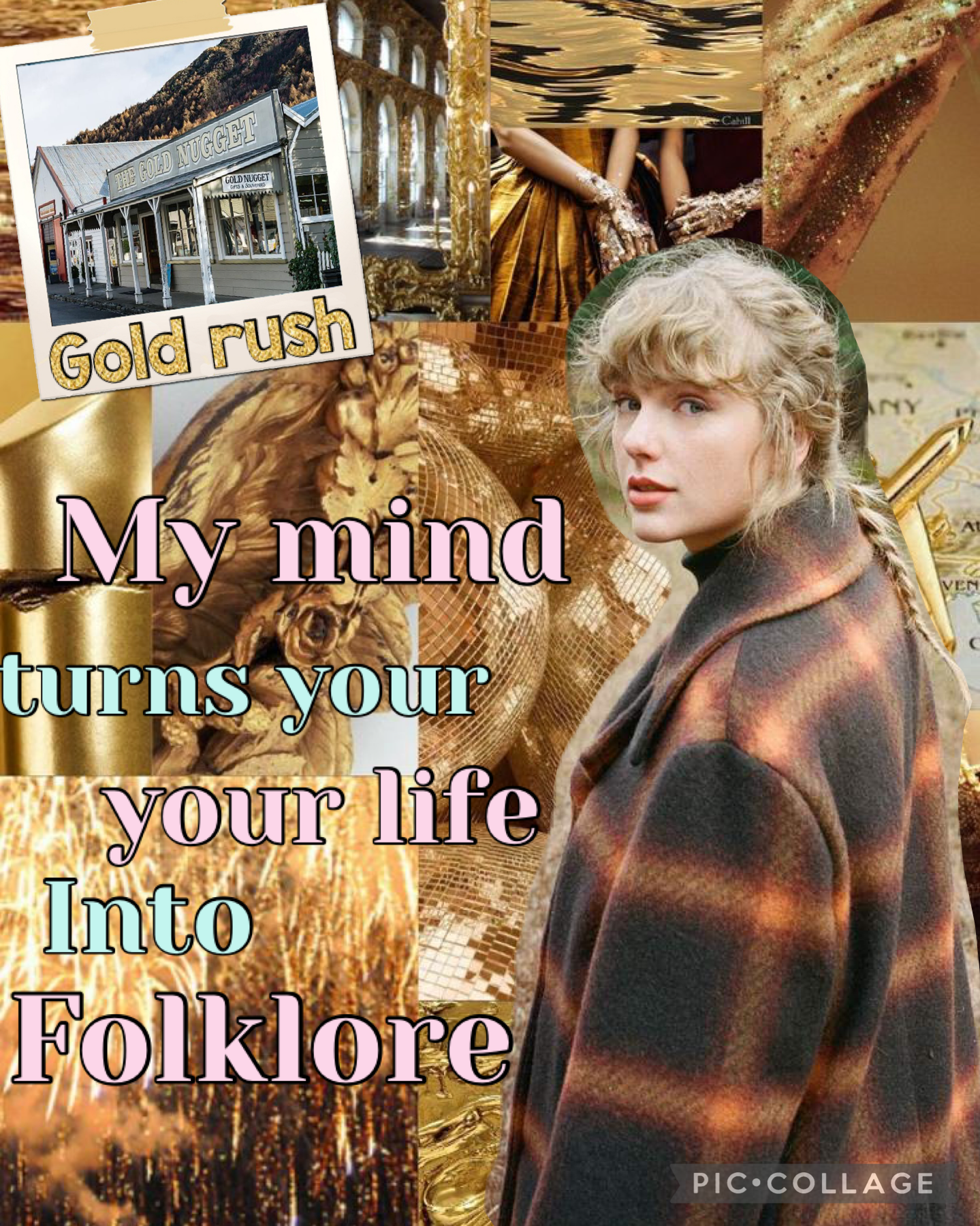 Taylor swift gold rush aesthetic collage entry to Sonic the great contest 3.9.21