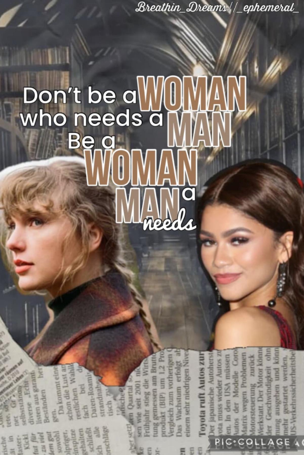 30.3.22 Taylor Swift and Zendaya aesthetic collage collaboration with _emphmeral_