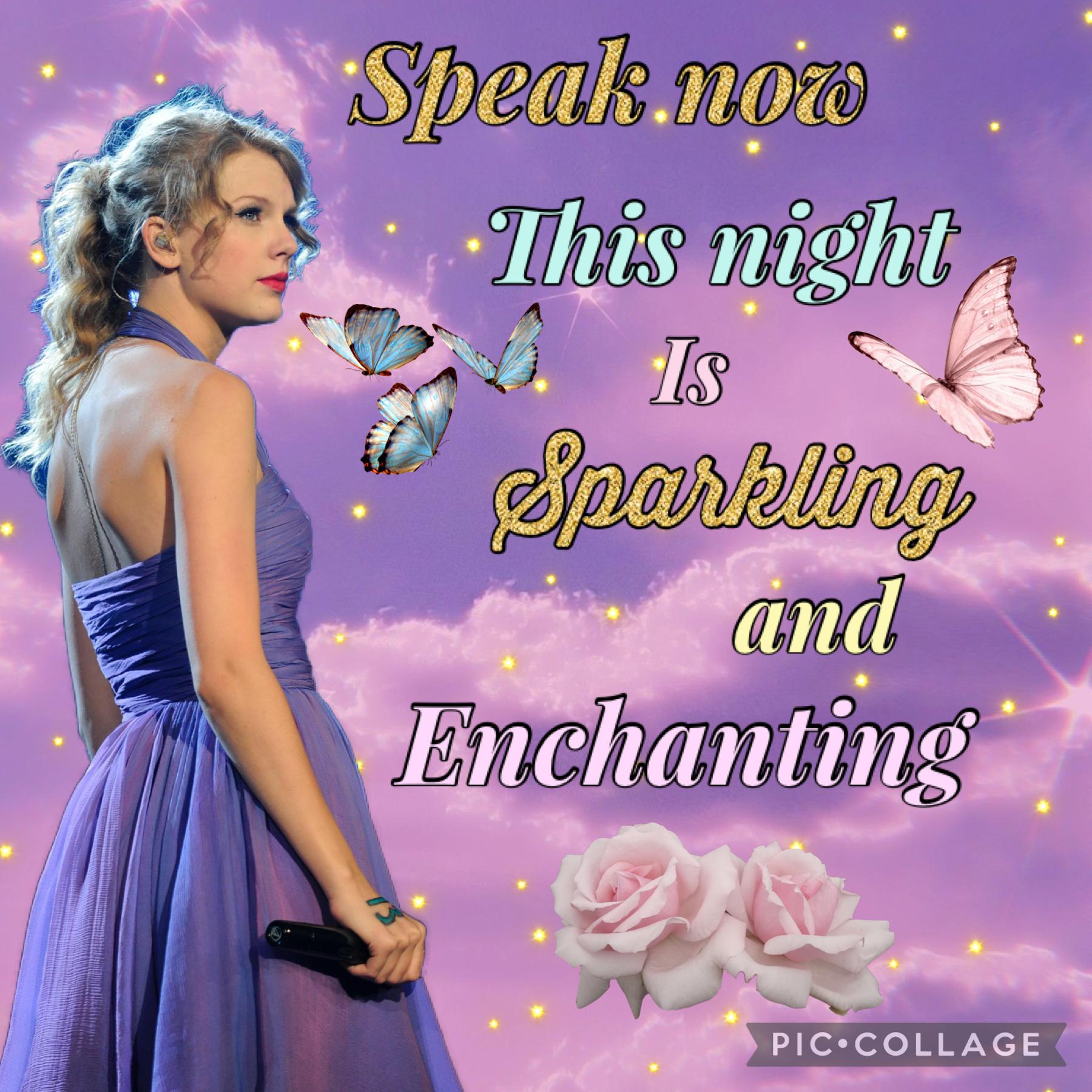 13.3.23 Speak now aesthetic collage inspired by the lover album cover.