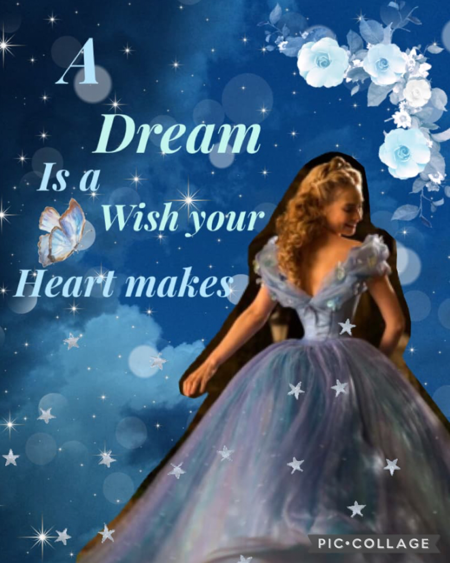 20.5.22 Cinderella blue aesthetic collage and entry to Watermelonsugarvol6 contest