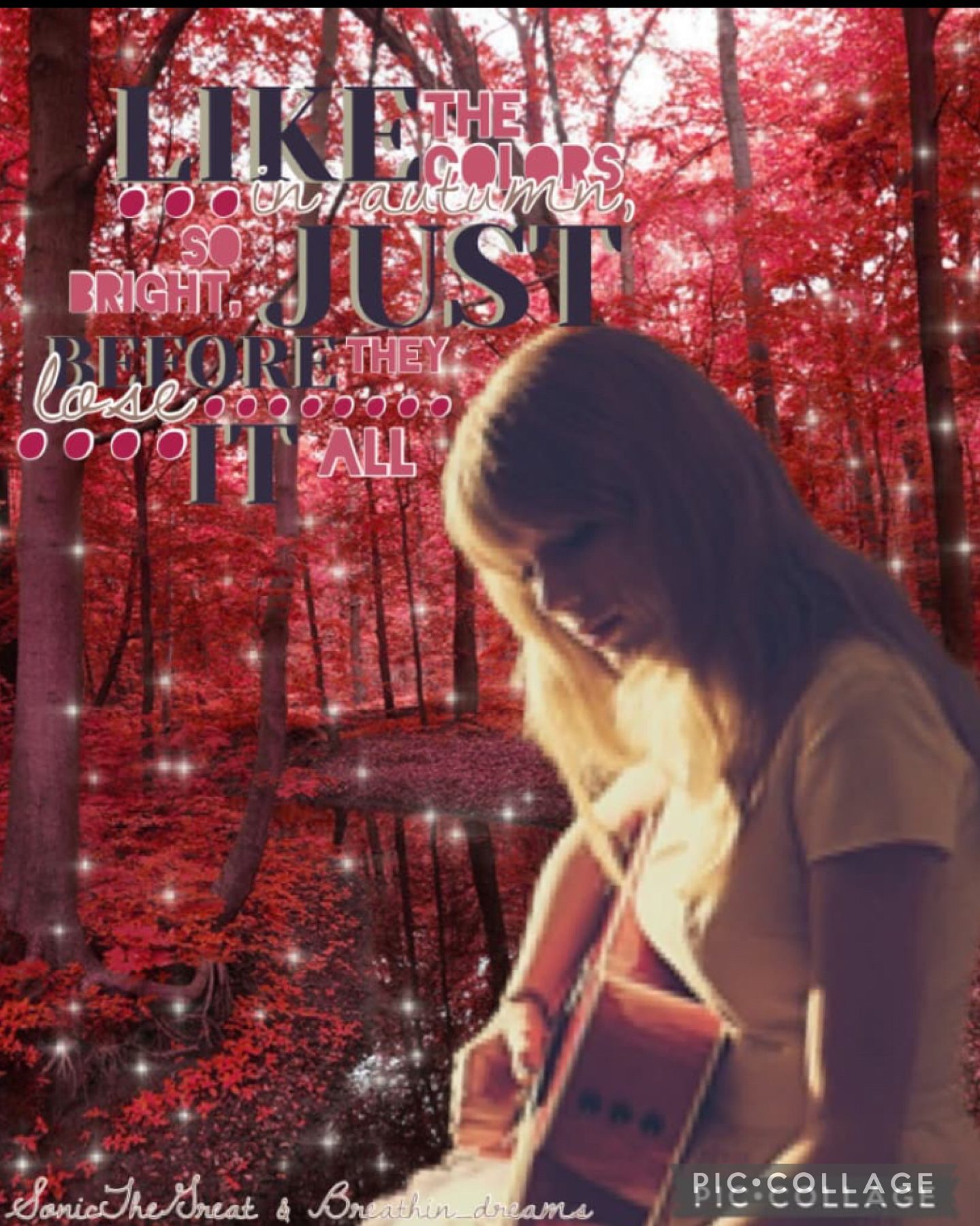 13.11.21 Taylor Swift Red(Taylor’s Version) aesthetic collaboration collage with Sonicthegreat