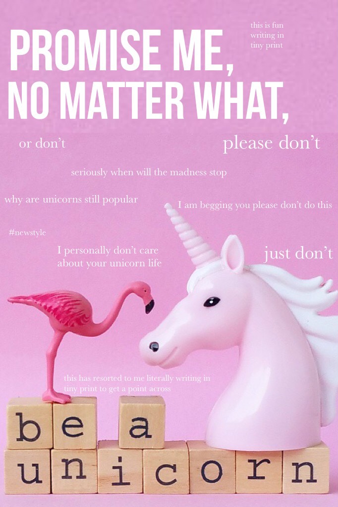 TAP&TAP&TAP&TAPPPP
This is awesome 👏 
Who agrees that the unicorn thing has been happening WAY too long. I love what it symbolizes but like UGH

#newstyle #ilovethis #ugh





