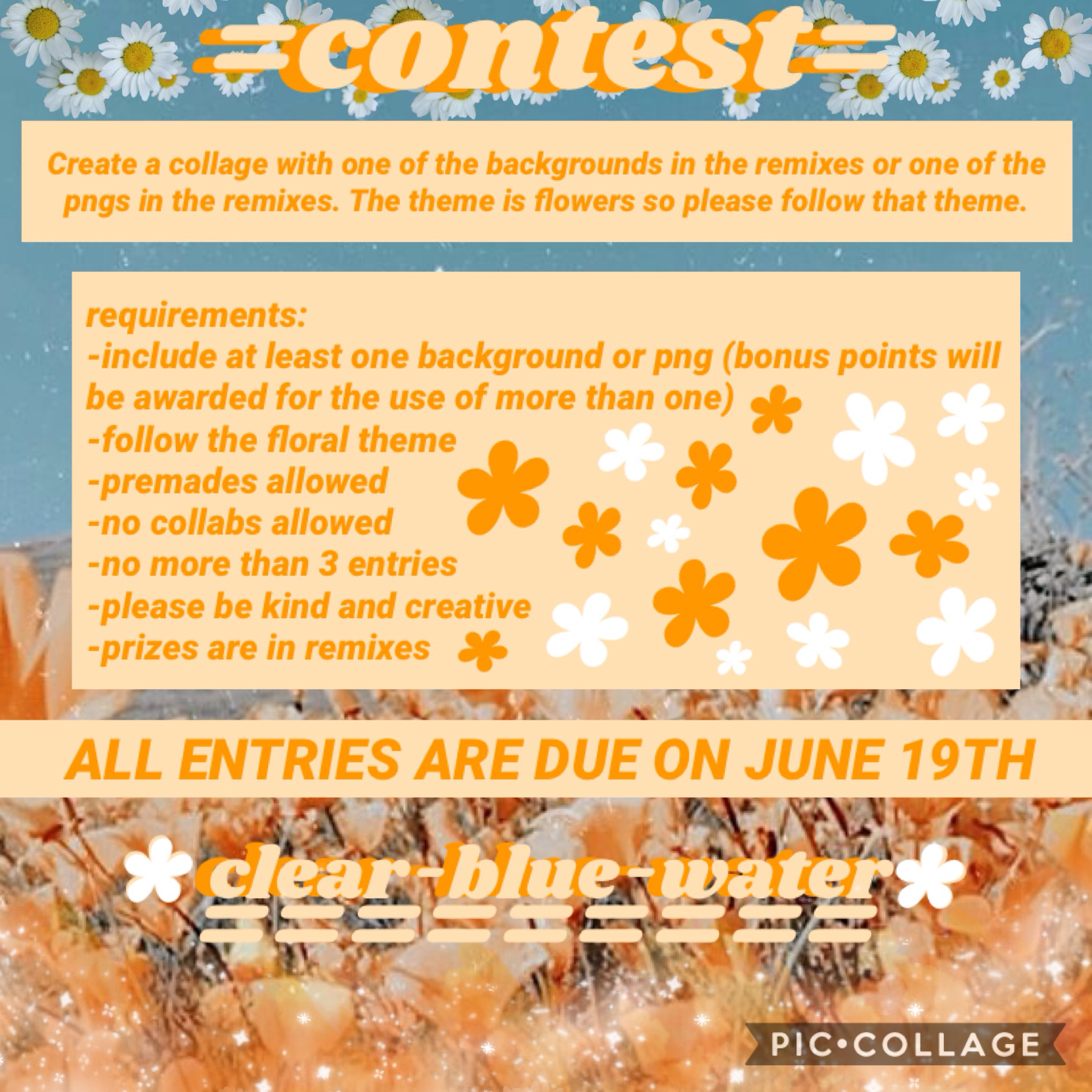 🌻C O N T E S T🌻
I have no reason to make this, but I though it would be fun. Please enter! It would mean a lot to me✨
This contest layout is inspired by @blossomedsoul