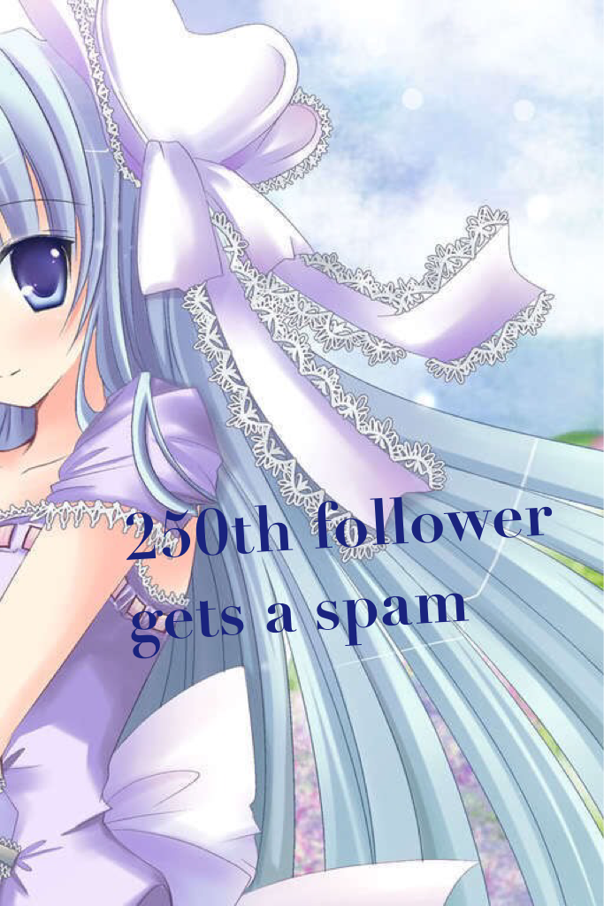 250th follower gets a spam