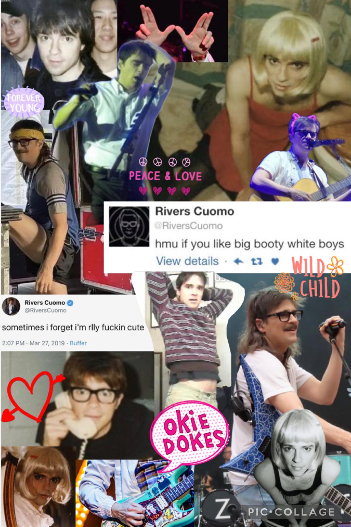 rivers Cuomo aesthetic collage to celebrate 1000+ pins on my weezer board (I’m mentally ill)