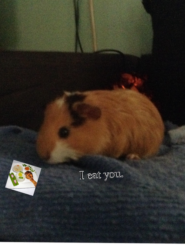 I eat you.