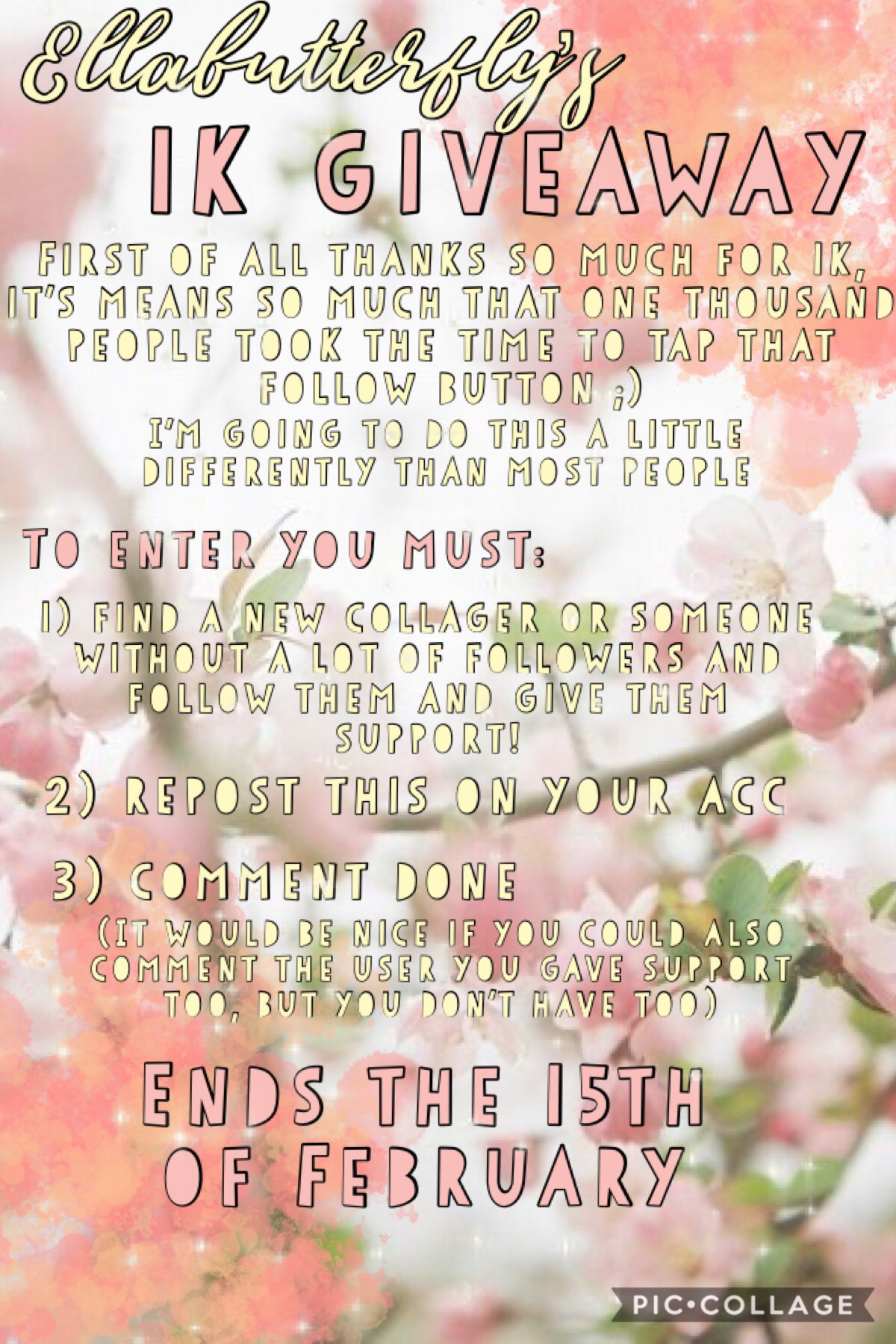 I thought I’d try something a bit different where you like others collages instead of mine. That way we can all learn to be a bit kinder.
💖Please enter and spread the word💖