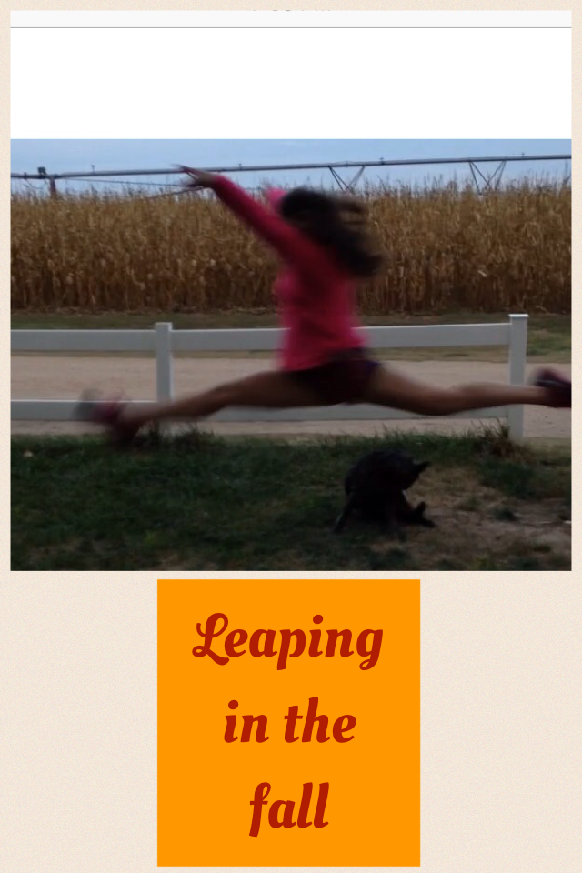 Leaping in the fall