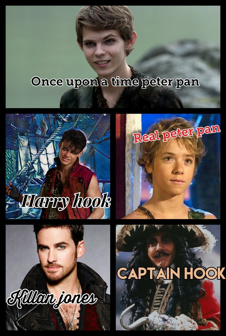 Wich one do you like better? the once upon a time peter pan, real peter pan, Harry hook,  Killian Jones or captain hook