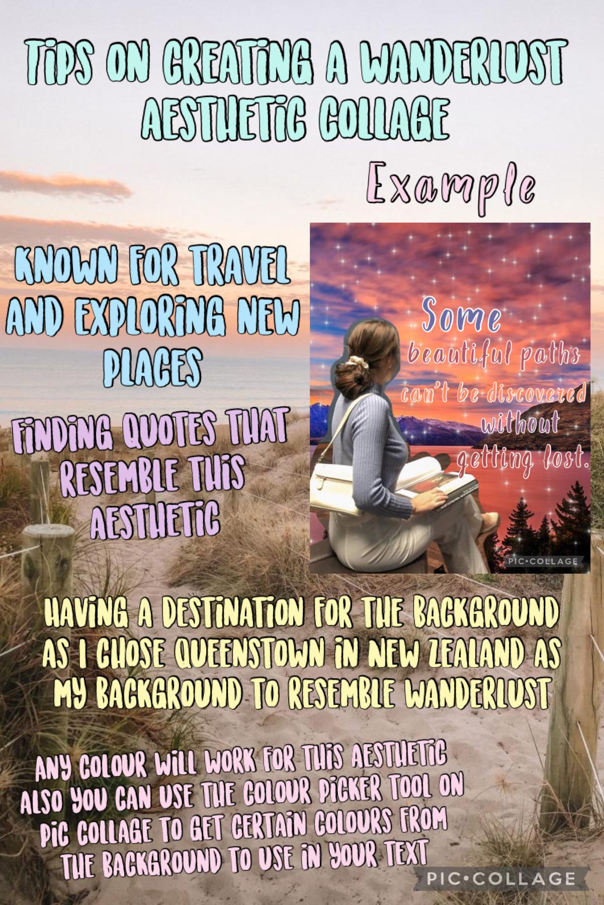 9.11.21 Tips on creating a wanderlust aesthetic collage 