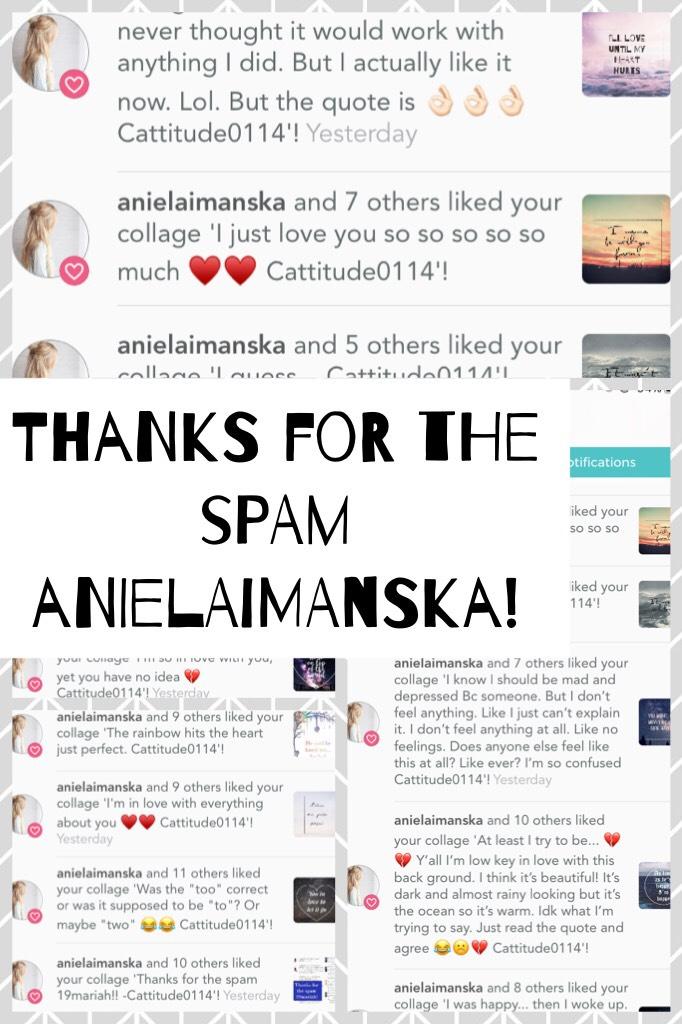 Thanks for the spam anielaimanska!!
-Cattitude0114