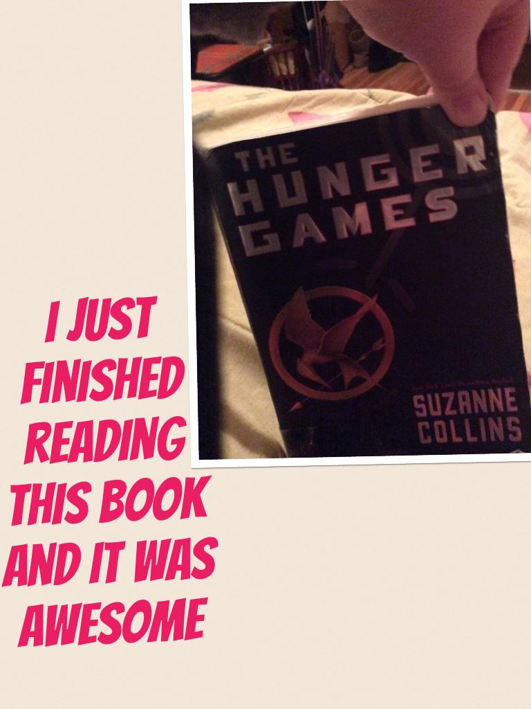 I just finished reading this book and it was awesome 