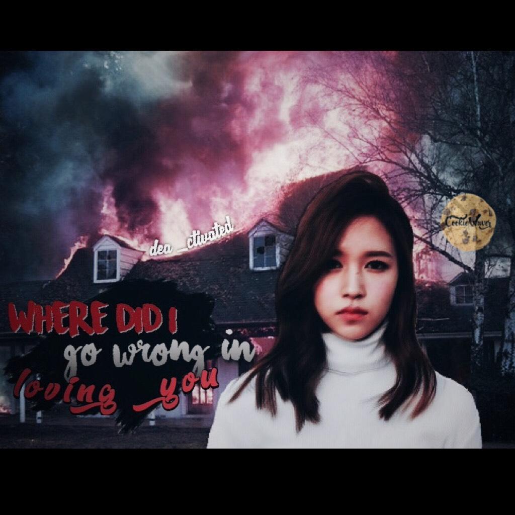• Dark Mina (tap) •
This one was a little dark. I don't know why I made it like this. But to og photo seemed to fit this type scenario lol