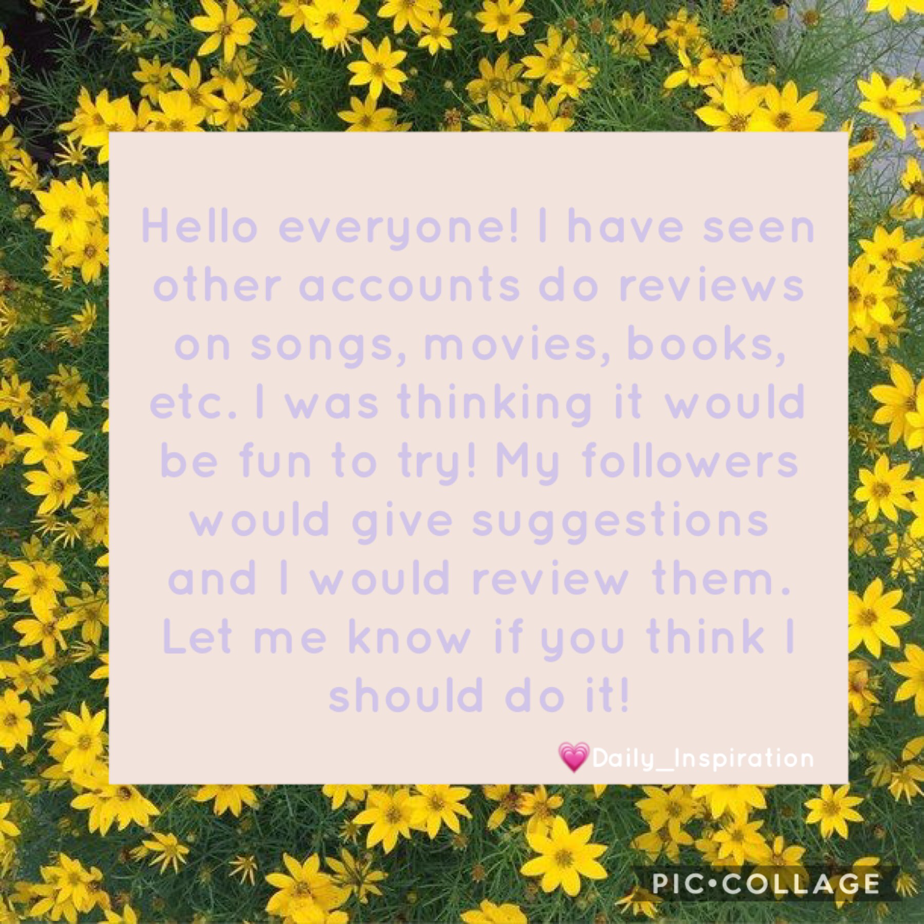 ✨tap✨
Let me know if you would like to see me review things. It would probably be once a month😊 
QOTD: would you like to suggest things for me to review, then I review them?
AOTD: I’m asking you😂
8/3/2018