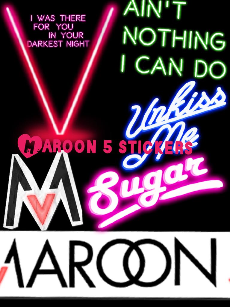 Maroon 5 stickers