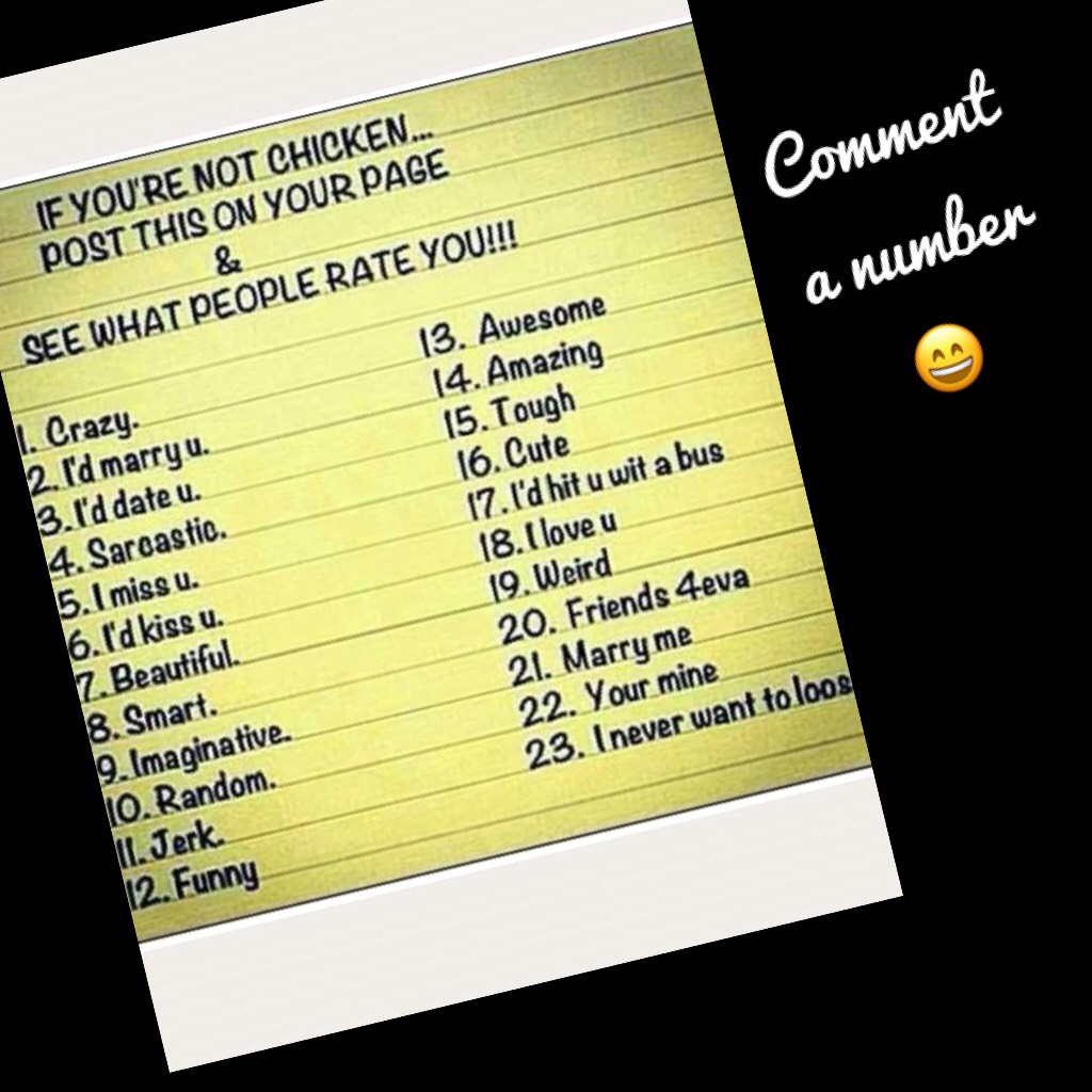 Comment a number 😄