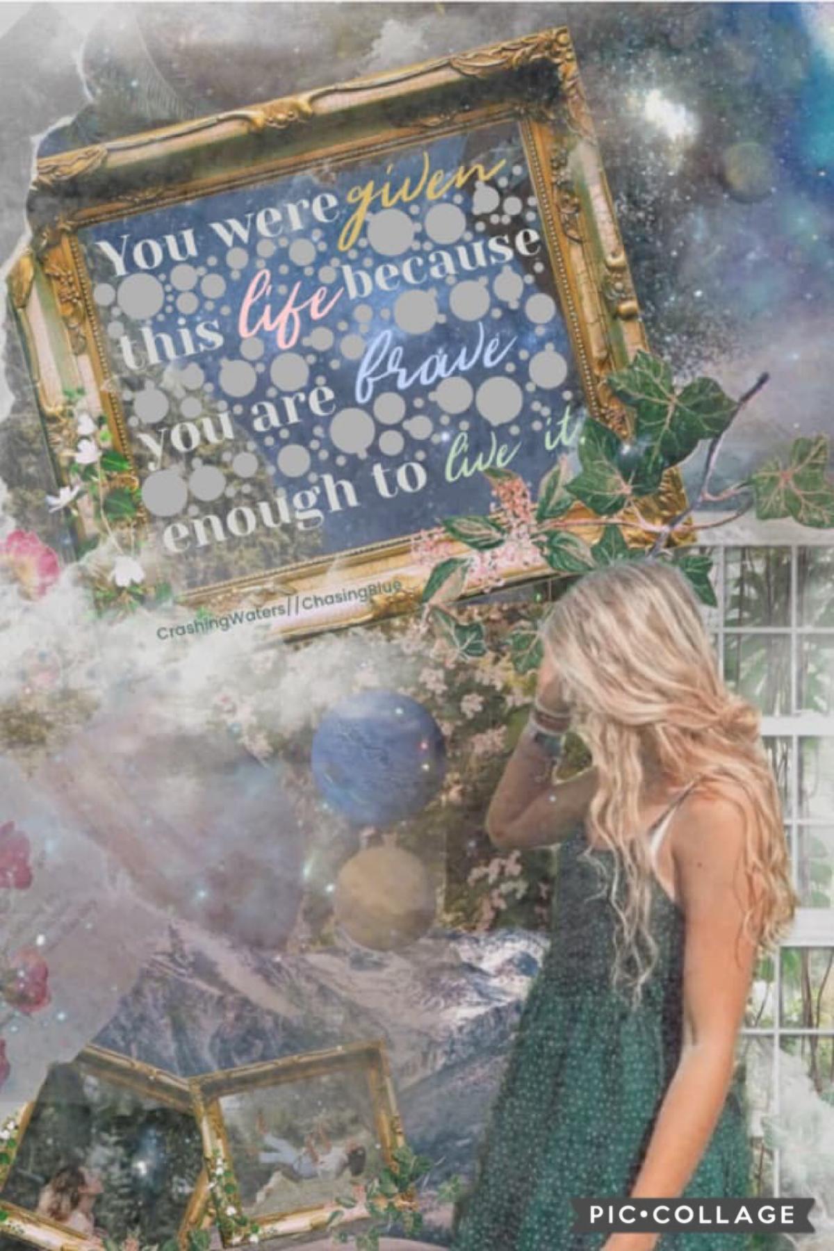 Collab with the amazing chasingblue! She did the stunning text and I did the background, I loved doing this collab so much! ❤️I’m so glad to be back on pic collage, I missed it so much. How are you all? 💗