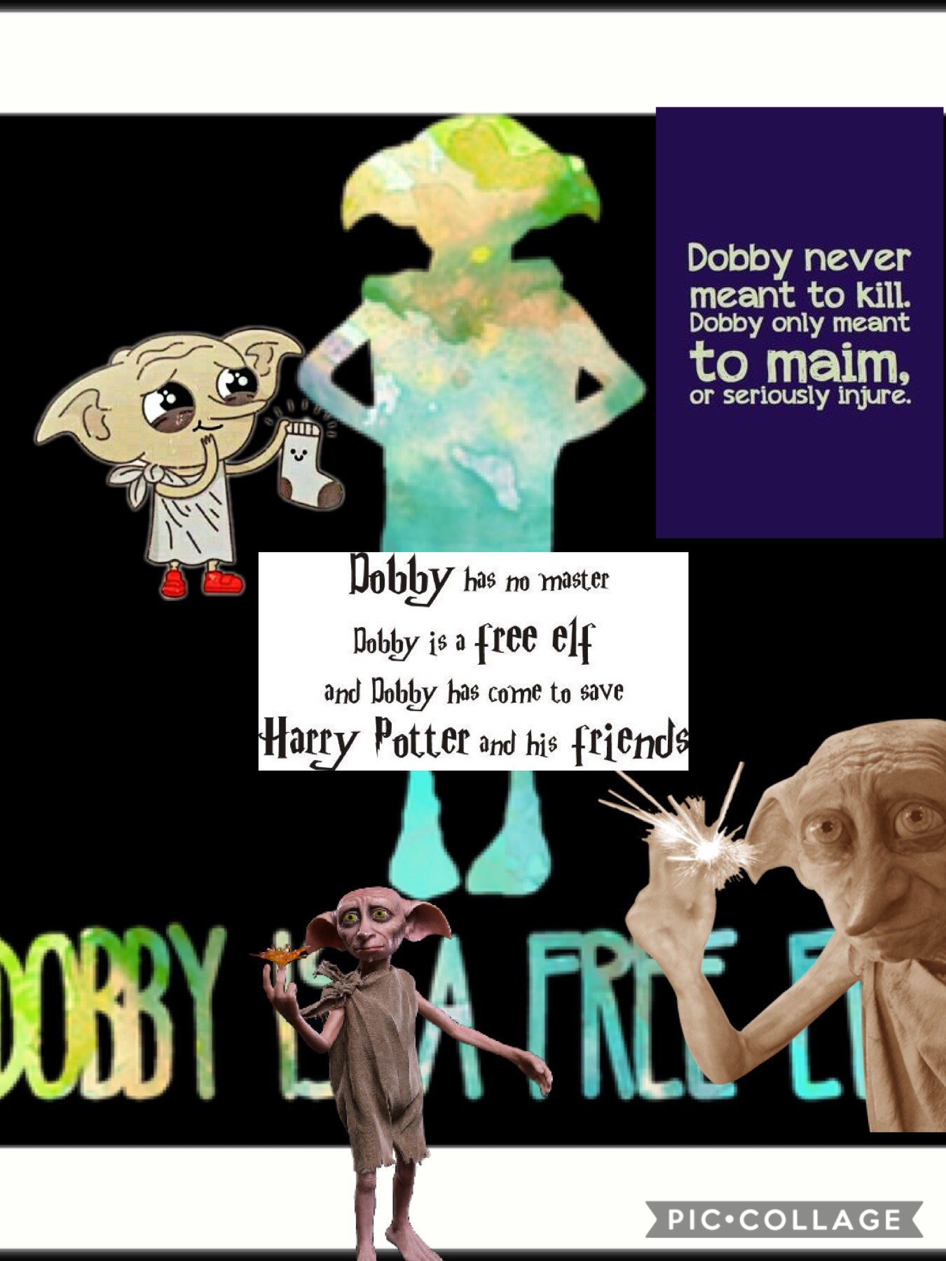 DOBBY IS A FREE ELF HARRY POTTER