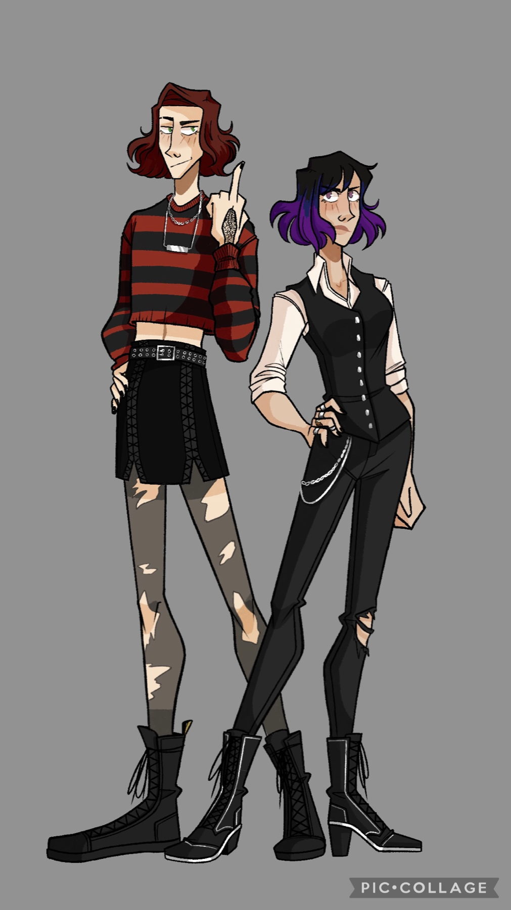 I don't know why Mal's legs look so flat but uhhh outfit swap