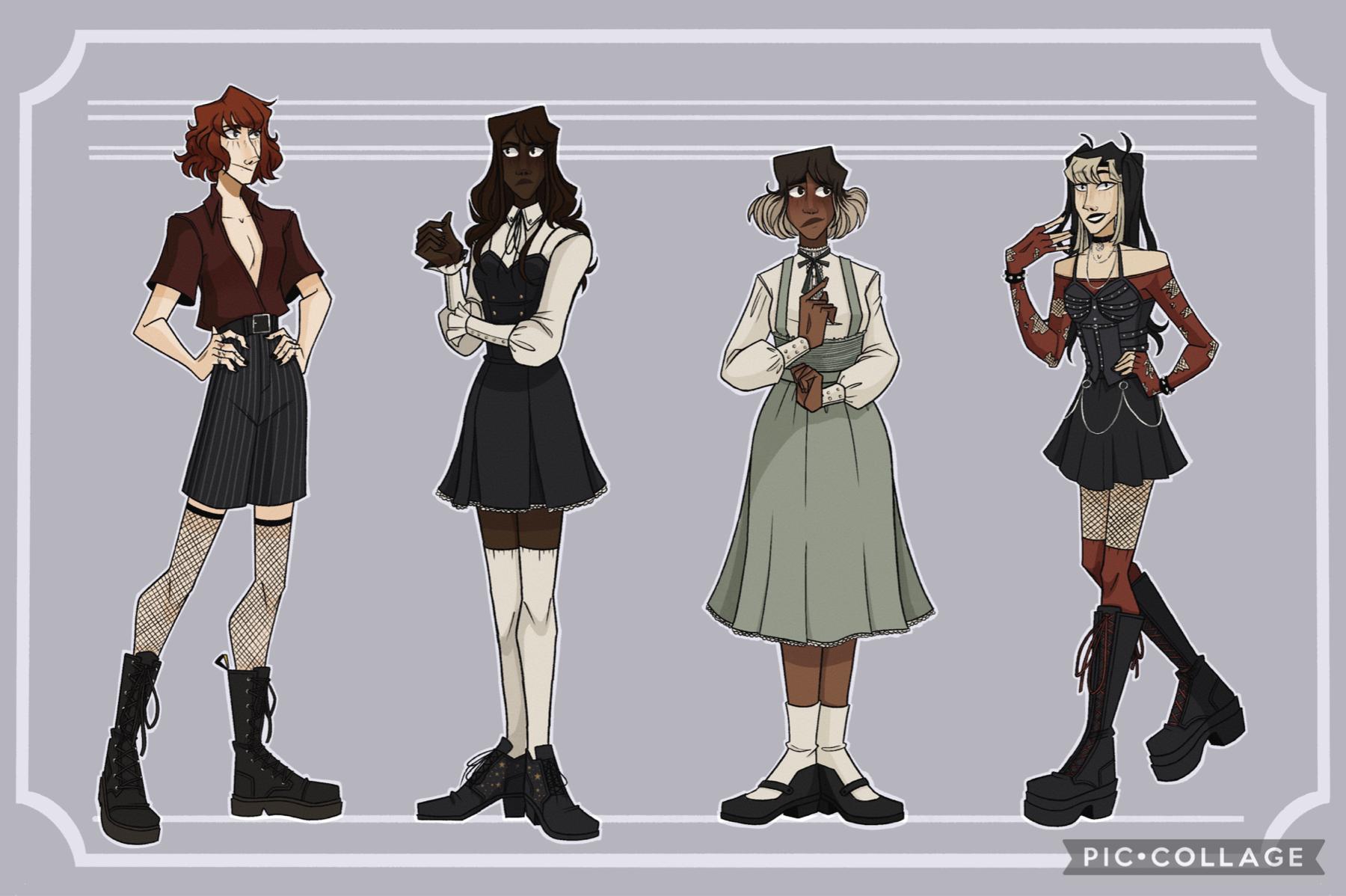 I don't know if anyone remembers my witch ocs but I did a full lineup of them