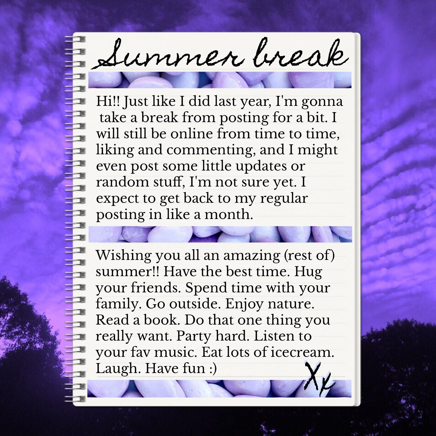 Don't forget to enjoy the summer while it's here 💜