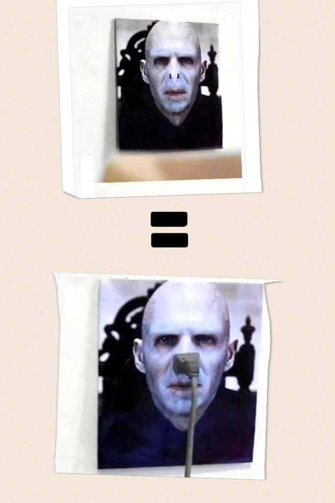 Wow Voldemort what you doing there 