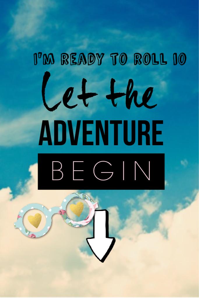 Let the adventure begin everyone!😃