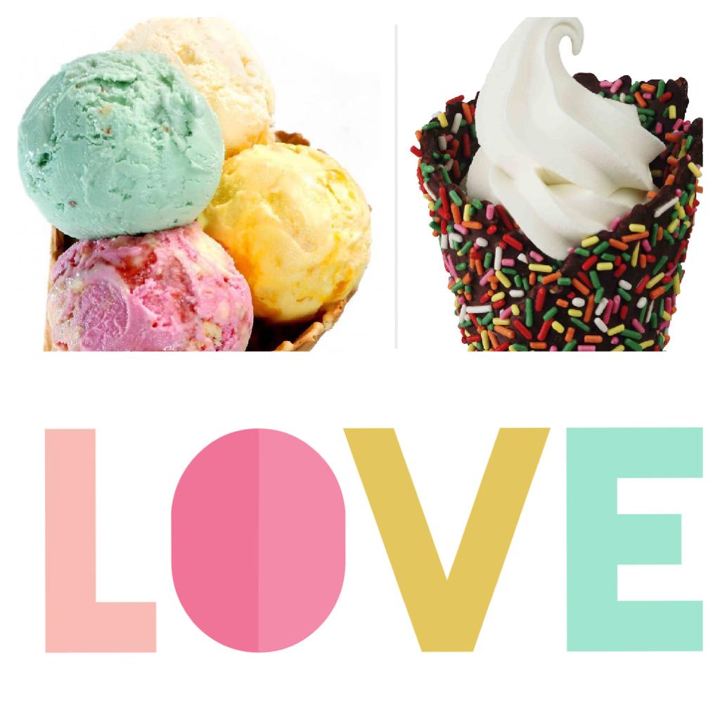Love ice cream ❤️💛💚💙💜