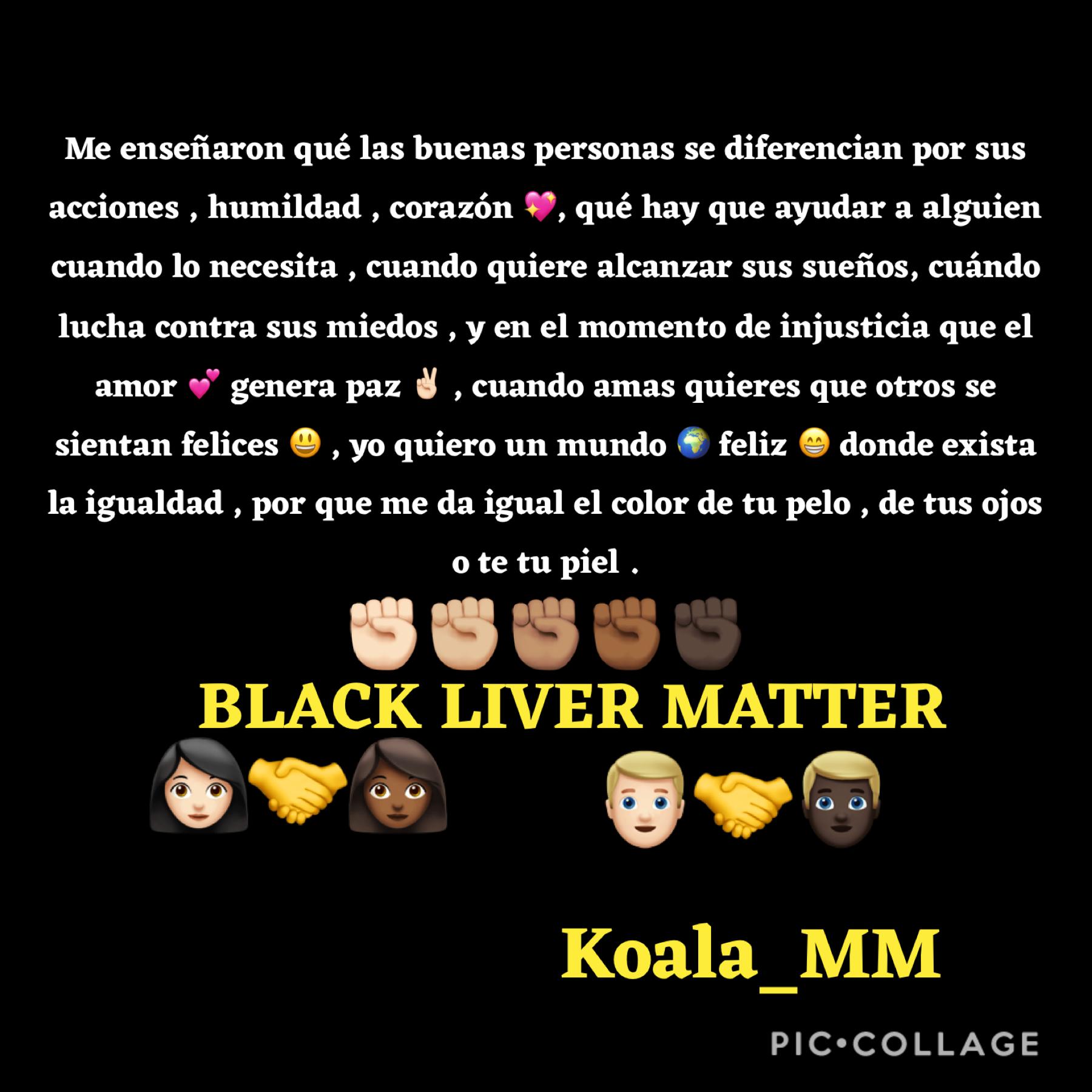 Blacks liver matter 