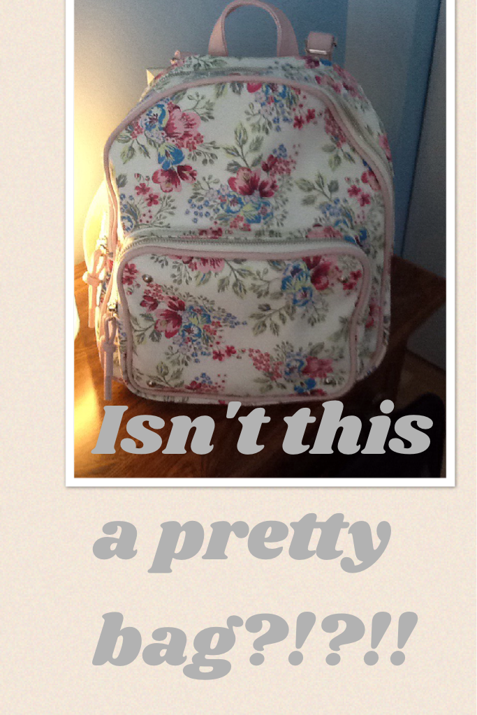 Isn't this a pretty bag?!?!!