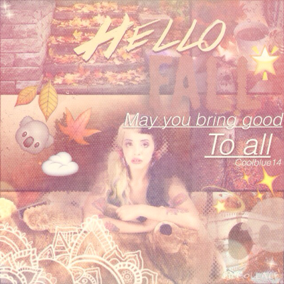 happy fall !!🌰🍁🍂💫✨🌙💖😊☁️ I really love this edit! I hope you like it my little blue moon stars ✨ let the light shine! Also rate 🌟👀👽💿?  Inspired by the amazing, BabyMelaine- 😱😍💕! Also lol late post ! More to come 👍-coolblue14 