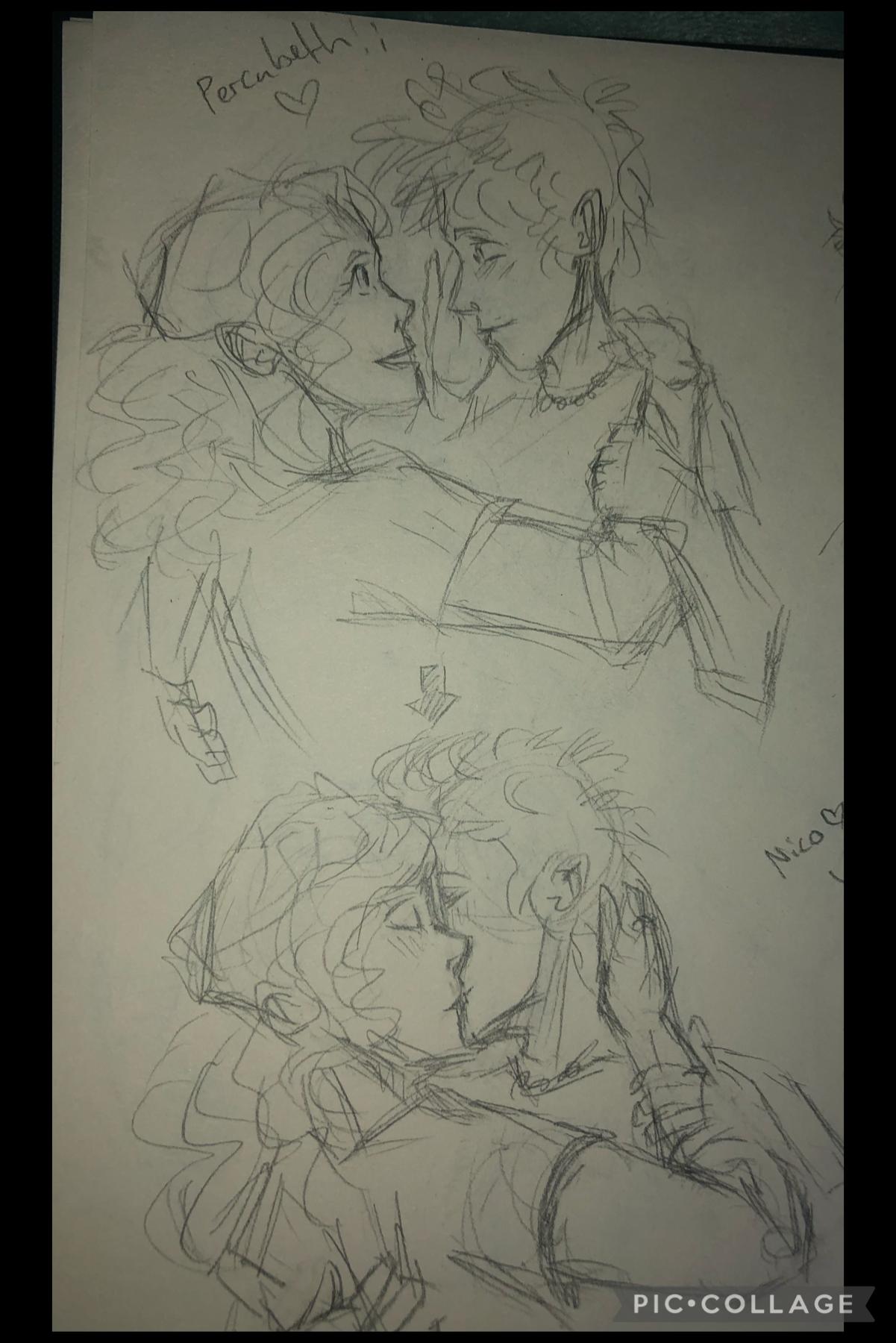 Been a bit since I’ve posted, thought I’d show I’m still alive with a percabeth sketch 