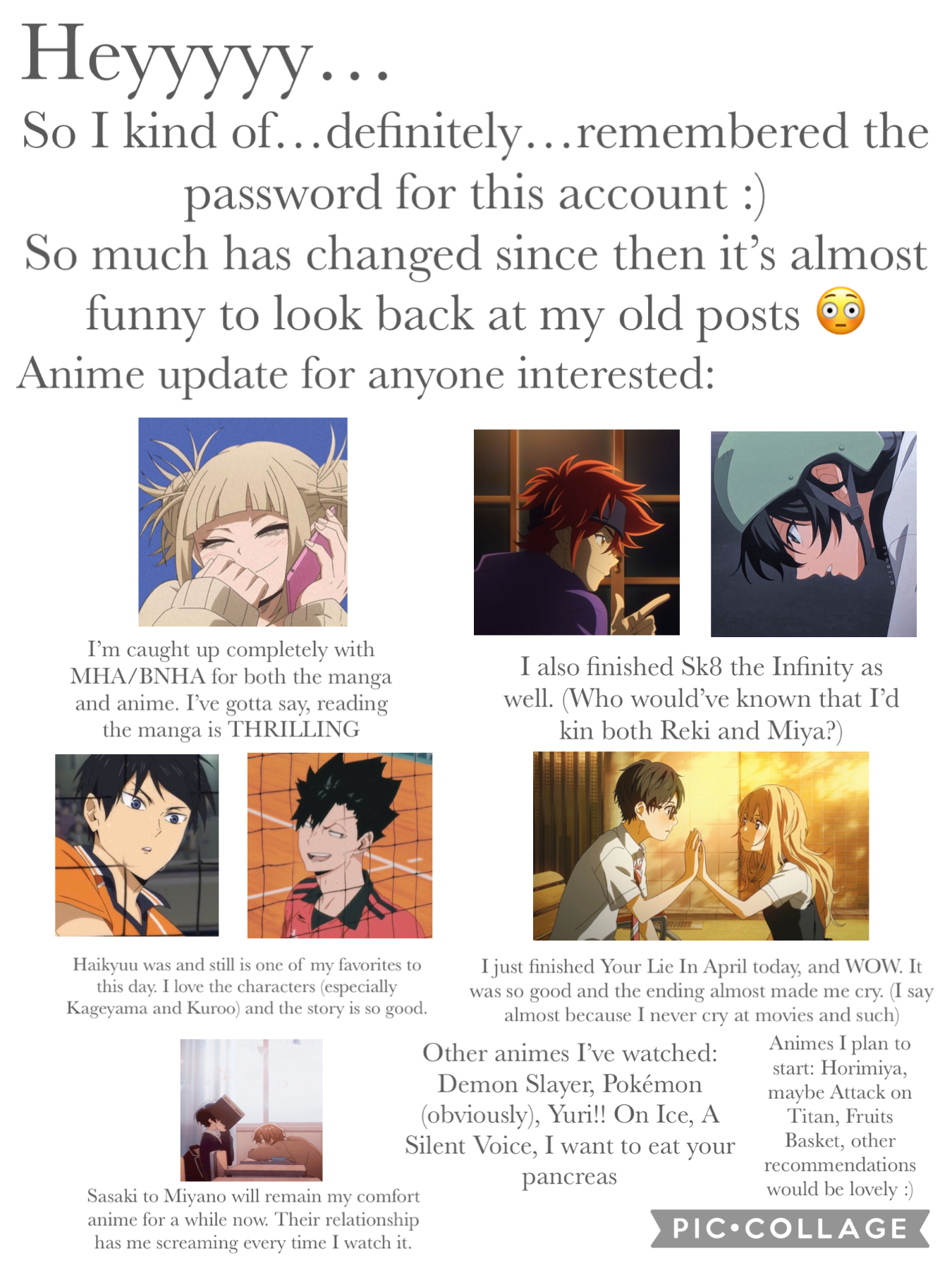 I know there aren’t a lot of anime fans on picollage, but at least let me share this with someone lol