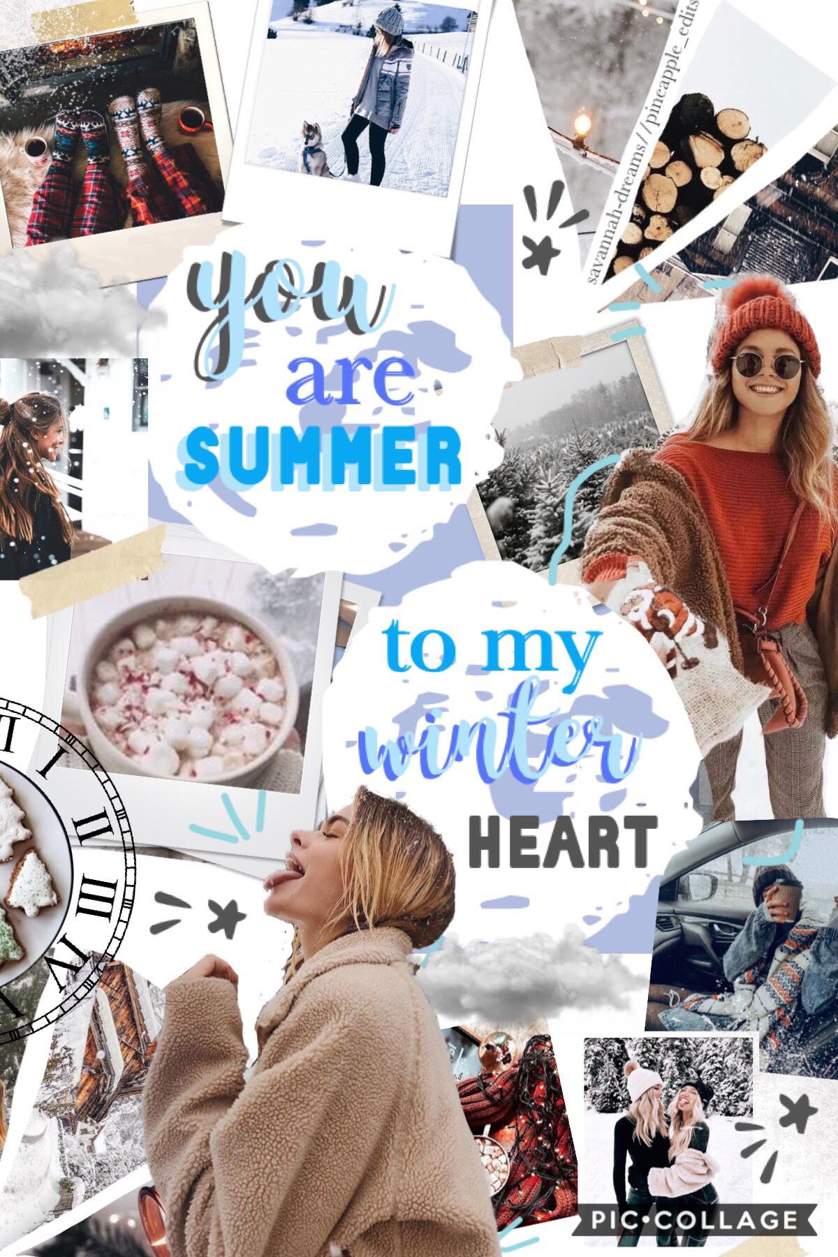 oop it's a bit early for winter collages but oh well 🤷🏼‍♀️🌨❄️ this is a collab with @pineapple_edits ✨🐋 she found one of the bgs and i did everything else 🐚✌🏼 