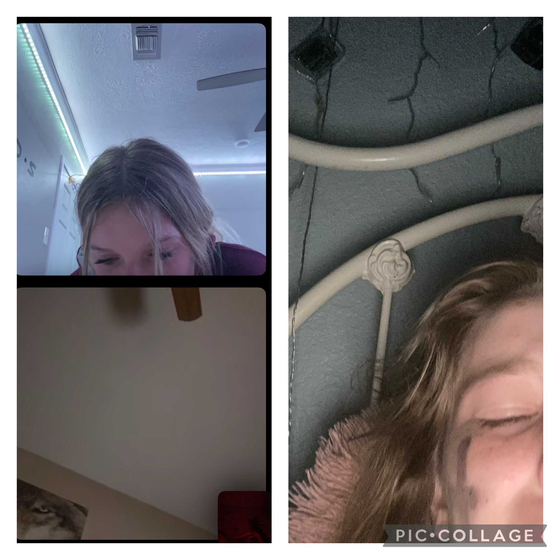 Pics from last night  when I was crying on ft with my bf and my bestie